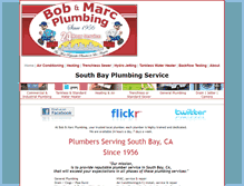 Tablet Screenshot of bobandmarcplumbing.com